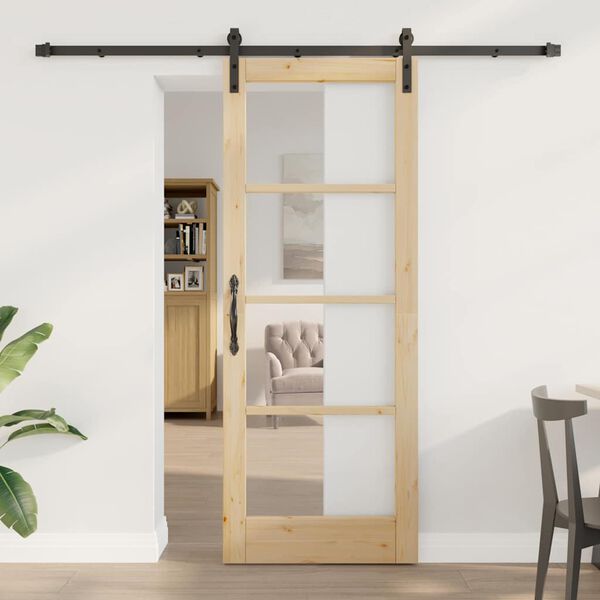 vidaXL Sliding Door ORKDAL Natural 78 x 202 cm