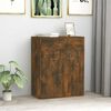 vidaXL Sideboard Smoked Oak 60x30x75 cm Engineered Wood