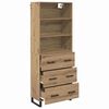 vidaXL Highboard Artisan Oak 69.5 x 34 x 180 cm Engineered Wood