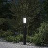 vidaXL Bollard Light with Sensor&Outlet 80 cm Stainless Steel IP44