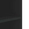 vidaXL Wall Cabinet Black 75x35x60 cm Engineered Wood