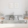vidaXL Storage Bed Frame Concrete Grey 180 x 200 cm Engineered Wood
