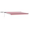 vidaXL Electric Retractable Awning Red, White and Anthracite 4 x 3 m