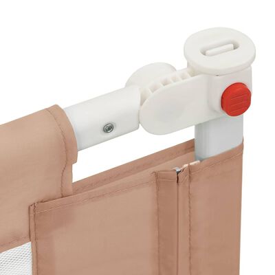 vidaXL Toddler Safety Bed Rail Taupe 90x25 cm Fabric