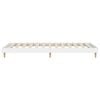 vidaXL Bed Frame without Mattress White 75x190 cm Small Single Engineered Wood