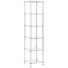 vidaXL 6-Tier Shelf Transparent 40x40x160 cm Tempered Glass
