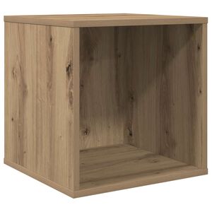 vidaXL Vinyl Album Box Artisan Oak 37 x 36.5 x 38 cm Engineered Wood