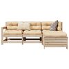vidaXL 4 Piece Garden Sofa Set Solid Wood Pine