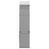 vidaXL Log Holder Light Grey 120x45x210 cm Galvanised Steel