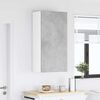 vidaXL Hanging Cabinet Concrete Grey and White 50 x 31 x 100 cm