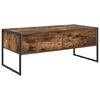 vidaXL Coffee Table Smoke Oak 100 x 46 x 40 cm Engineered Wood