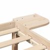 vidaXL Bed Frame Natural 160 x 200 cm Solid Pine Wood