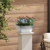 vidaXL Garden Planter Silver 35 x 35 x 15 cm Stainless Steel