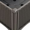 vidaXL Garden Planter with Legs Brown 160x40x42 cm PP