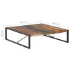 vidaXL Coffee Table 140x140x40 cm Solid Reclaimed Wood