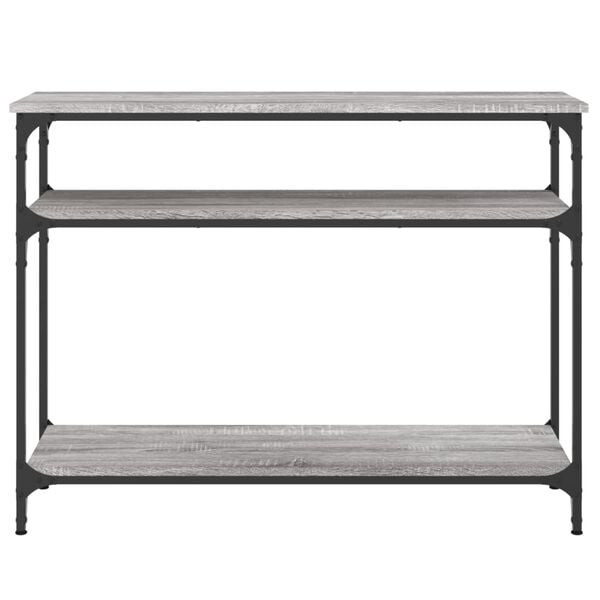 vidaXL Console Table Grey Sonoma 100x29x75 cm Engineered Wood