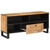 vidaXL TV Cabinet with Drawer Brown 100 x 33 x 46 cm Solid Mango Wood