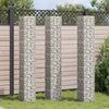 vidaXL Gabion Raised Beds 3 pcs 30x30x200 cm Iron