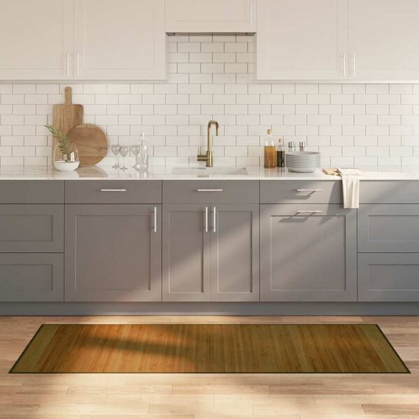 vidaXL Rug Rectangular Brown70x200 cm Bamboo