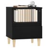 vidaXL Bedside Cabinets 2 pcs Black 40x35x50 cm