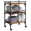 vidaXL Kitchen Trolley Old Wood 50 x 35 x 75.5 cm Engineered Wood