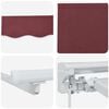 vidaXL Burgundy 3 x 2 m Polyester with PU coating
