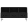 vidaXL TV Cabinet Black 102x36x50 cm Engineered Wood
