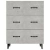 vidaXL Sideboard Concrete Grey 69.5x34x90 cm Engineered Wood