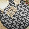 vidaXL Outdoor Carpet ARAKIL Black &Oslash;200 cm PP