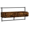 vidaXL TV Cabinet Wall-mounted Smoked Oak 100.5x30x51 cm Engineered Wood