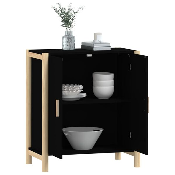 vidaXL Sideboard Black 62x38x70 cm Engineered Wood