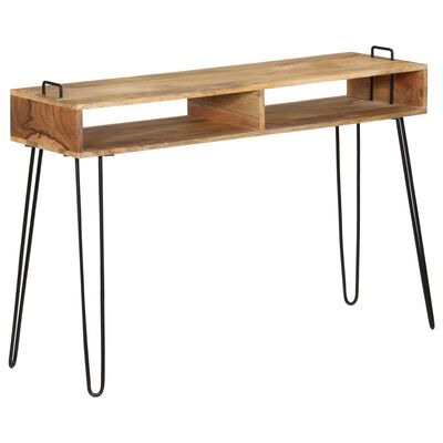 vidaXL Console Table Solid Mango Wood 115x35x76 cm