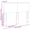 vidaXL Headboard White 120 cm Engineered wood