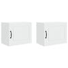 vidaXL Wall Cabinet PORTO 2 pcs White Engineered Wood