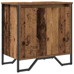 vidaXL Bathroom Sink Cabinet Old Wood 60 x 35 x 60 cm Engineered wood