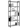 vidaXL Bookshelf Grey sonoma 80 x 30 x 190 cm Engineered Wood