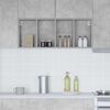 vidaXL Hanging Cabinet with Storage Concrete Grey 40 x 29.5 x 100 cm