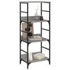 vidaXL Bookshelf Grey Sonoma 50x33x117.5 cm Engineered Wood