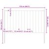 vidaXL Fence Panel Woerden with Posts Steel 1.7x1 m White