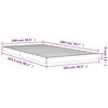 vidaXL Bed Frame without Mattress 100x200 cm Solid Wood Pine