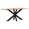 vidaXL Dining Table Leg Spider Shape Black 120x68x(72-73) cm Steel