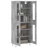 vidaXL Highboard Concrete Grey 69.5x34x180 cm Engineered Wood