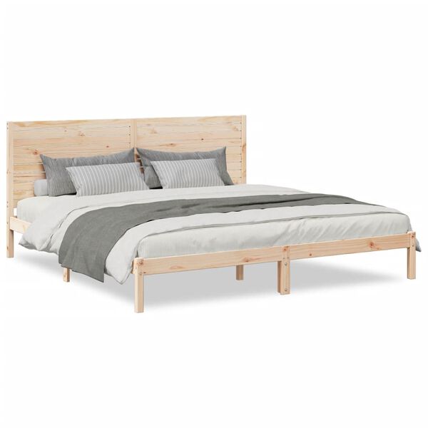 vidaXL Extra Long Bed Frame without Mattress 200x210 cm Solid Wood