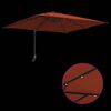 vidaXL Garden Parasol Terracotta 248.5 x 247.5 x 160 cm