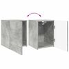 vidaXL TV Cabinet Set Wall-mounted 4 pcs Concrete Grey Engineered Wood