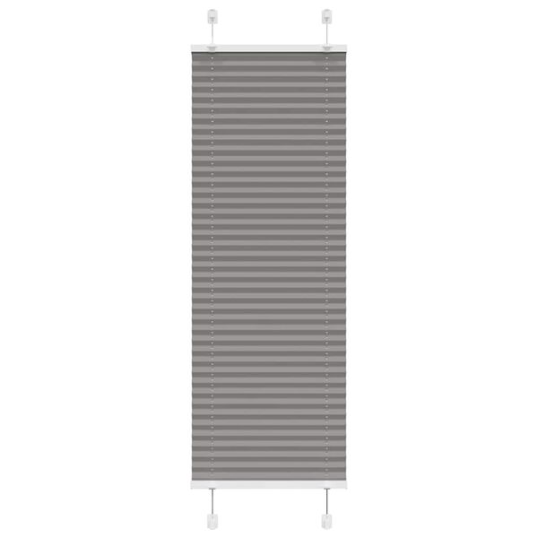 vidaXL Pleated Blind Anthracite 45x100 cm Fabric Width 44.4 cm Polyester