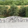vidaXL Arched Gabion Baskets 7 pcs 400x30x40/60 cm Galvanised Iron