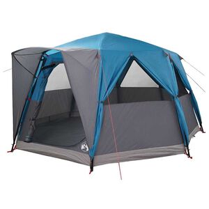 vidaXL Cabin Tent with Roof with Storage Blue 425 x 396 x 222 cm