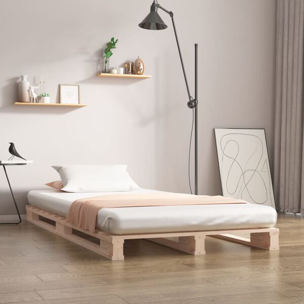 vidaXL Pallet Bed without Mattress Small Single Solid Wood