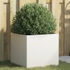 vidaXL Planter White 42x40x39 cm Steel